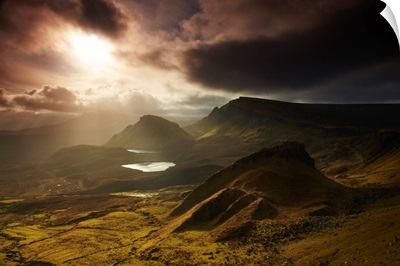 Dawn On The Trotternish, Near The Quirang, Isle Of Skye, Highland Region, Scotland