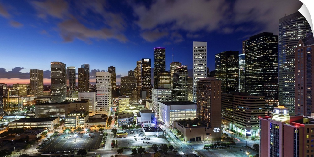 Downtown City Skyline, Houston, Texas, United States of America