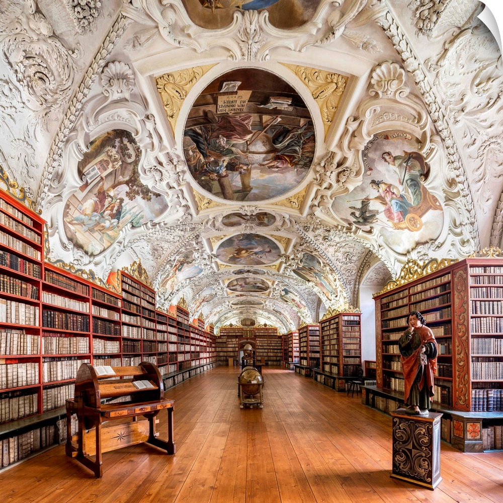 Europe, Czech Republic, Prague, Strahov Monastery, Strahov Library, Theological Hall