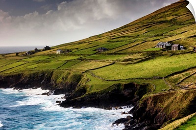 Europe, Ireland, Kerry county, scenic road along Dingle Peninsula near Slea Head