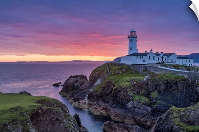 Fanad Lighthouse At Sunrise, County Donegal, Ireland