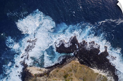 France, Reunion Island, Saint-Leu, Aerial View Of Pointe Au Sel