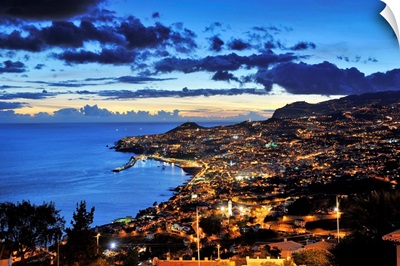 Funchal at sunset, Madeira, Portugal
