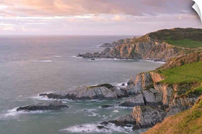 Glorius evening light on the North Devon coast near Ilfracombe, England