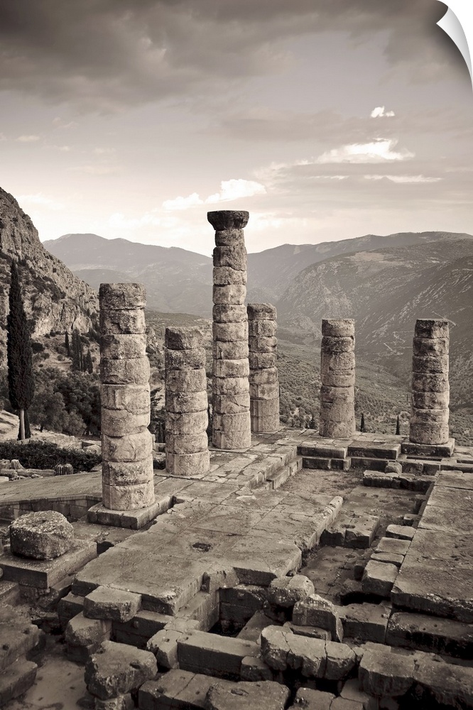 Greece, Delphi (UNESCO World Heritage Site), Temple of Apollo