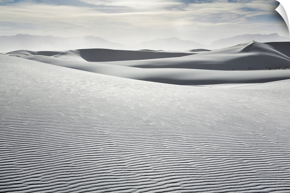 Gypsum desert White Sands. USA, New Mexico, Otero, White Sands. Chihuahua Desert, White Sands National Monument. New Mexic...