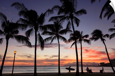 Hawaii, Oahu, Honolulu, Waikiki Beach, Kapiolani Park