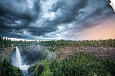Helmcken Falls, Wells Gray Provincial Park, British Columbia, Canada, Stormy Weather