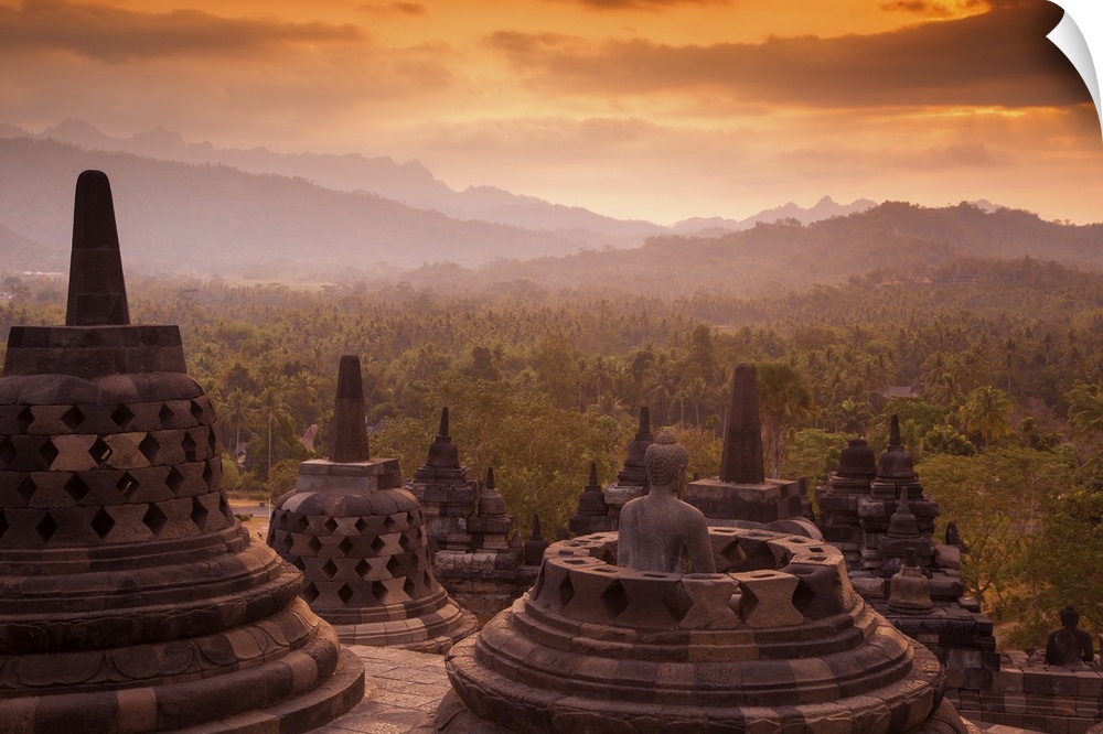 Indonesia, Java, Magelang,  Borobudur Temple