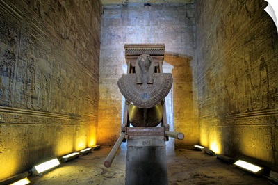 Interior of the sanctuary, Horus temple (3rd century BC), Edfu, Egypt