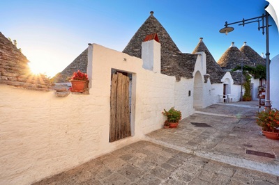 Italy, Apulia, Bari district, Itria Valley, Alberobello, Trulli (typical houses)