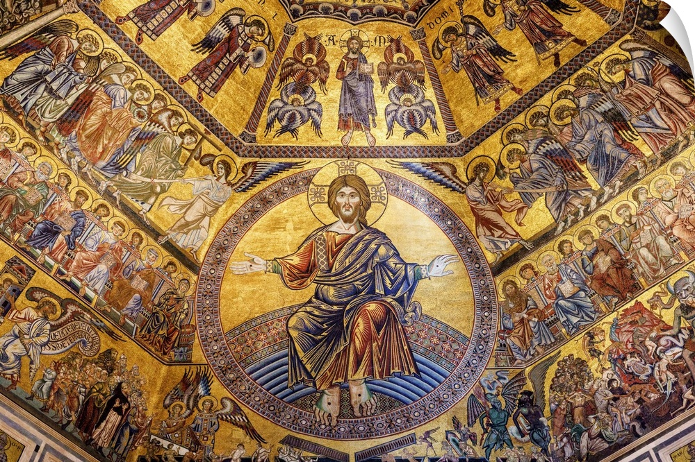 Europe, Italy, Tuscany, Florence, Battistero di San Giovanni, Florence Baptistery Interior