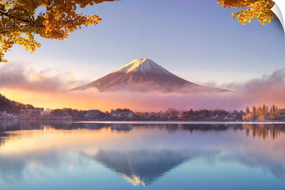 Japan, Fuji, Hakone, Izu National Park, Mt Fuji and Kawaguchi Ko Lake.