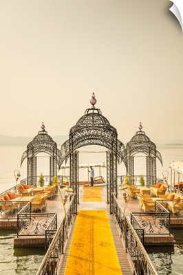 Jetty For The Boat To The Taj Lake Palace, Lake Pichola, Udaipur, Rajasthan, India