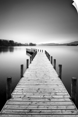 Jetty On Coniston Water, Lake District National Park, Cumbria, England