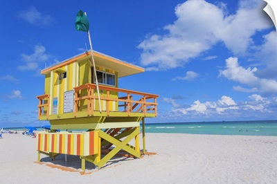Lifeguard Beach Hut, Miami Beach, Miami, Florida, USA