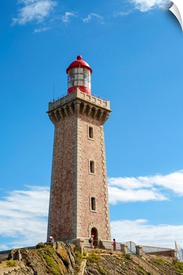Lighthouse At Cap Bear, Port-Vendres, Pyrenees-Orientales, Languedoc-Roussillon, France