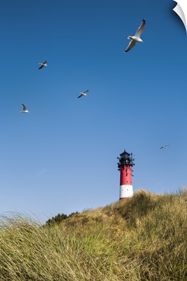 Lighthouse, Harnum, Sylt Island, Northern Frisia, Schleswig-Holstein, Germany