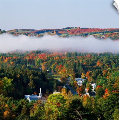 Low Cloud Over West Barnet, Vermont, USA