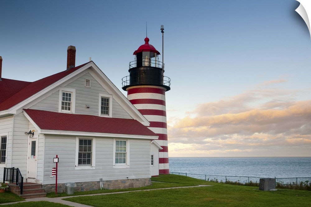 USA, Maine, Lubec, West Quoddy Lighthouse