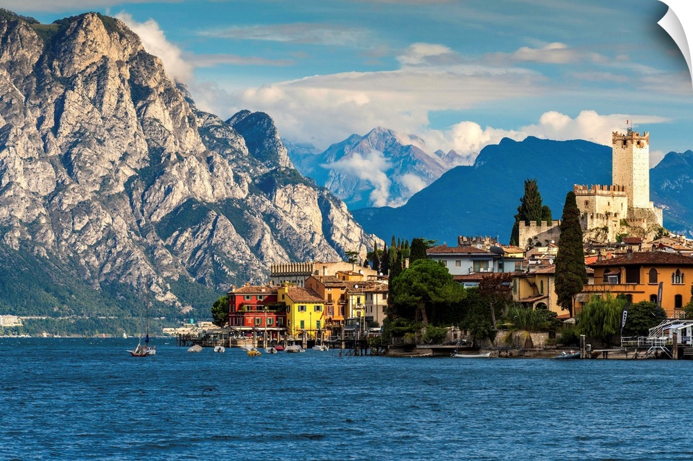 Malcesine, Lake Garda, Veneto, Italy.