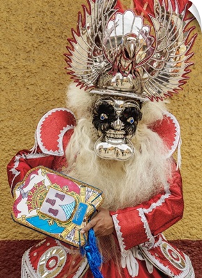 Man in traditional clothing, Fiesta de la Virgen de la Candelaria, Puno, Peru