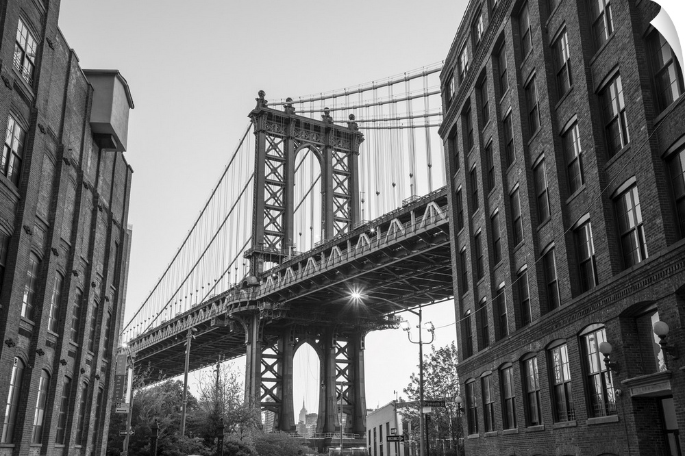 Manhattan Bridge from DUMBO, Brooklyn, New York City, USA