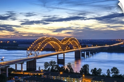 Memphis, Tennessee, Mississippi River, Hernand De Soto Bridge
