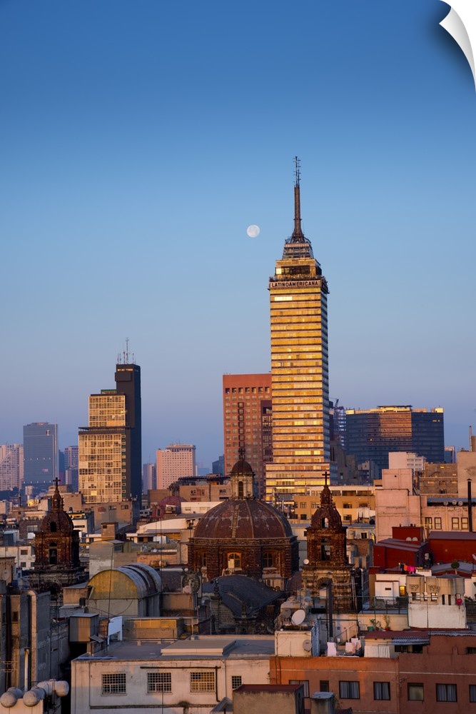 Mexico, Mexico City, Torre Latinoamericana, LatinAmerican Tower, Landmark, Skyline.
