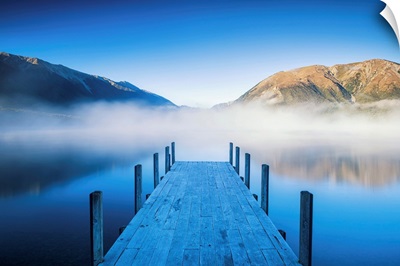 Mist On Lake Rotoiti, New Zealand