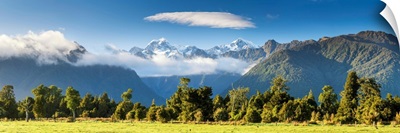 Mt. Cook And Mt. Tasman, New Zealand