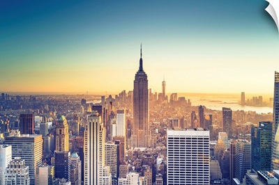 New York City, Empire State Building and Midtown Manhattan Skyline