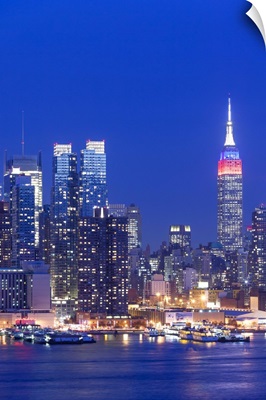 New York City, midtown Manhattan and Empire State Building, New Jersey