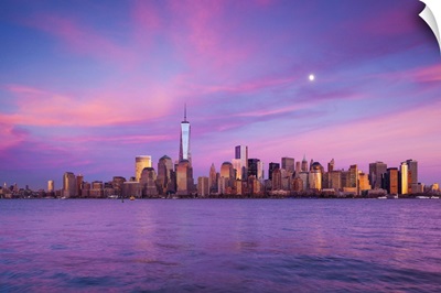 New York, New York City, lower Manhattan and Freedom Tower