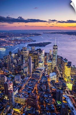 One World Trade Center and Lower Manhattan, New York City