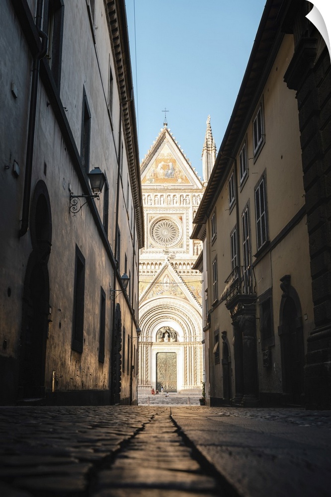 Orvieto Cathedral from the old town, Terni province, Umbria, Italy.