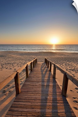 Pego Beach At Sunset. Comporta, Alcacer Do Sal. Portugal