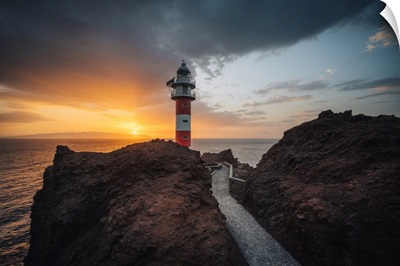 Punta Meno Lighthouse, Tenerife, Canary Islands, Spain