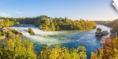 Rhine Falls (Rheinfall) and Laufen Castle, Schaffhausen, Switzerland