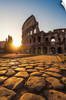 Rome, Lazio, Italy. Colosseum at summer sunrise
