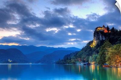 Slovenia, Bled, Lake Bled and Castle