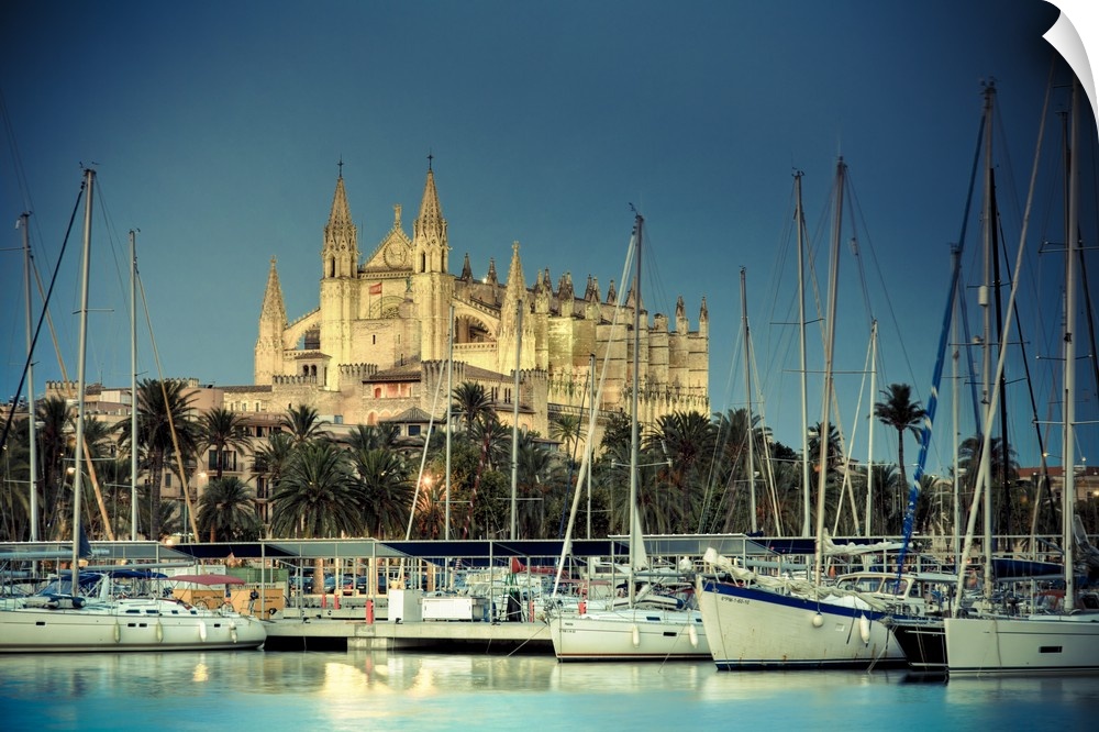 Spain, Balearic Islands, Mallorca, Palma de Mallorca, Cathedral