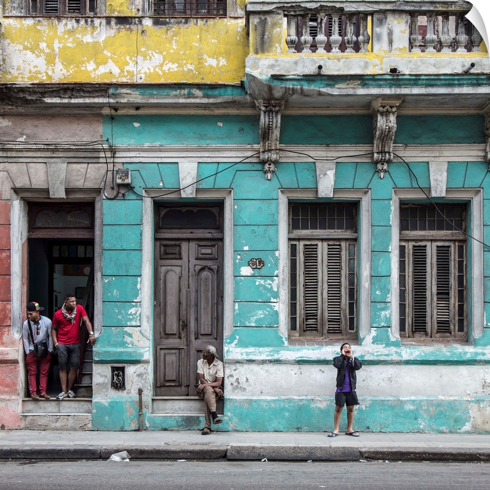 Streets of Centro Habana, Havana, Cuba.