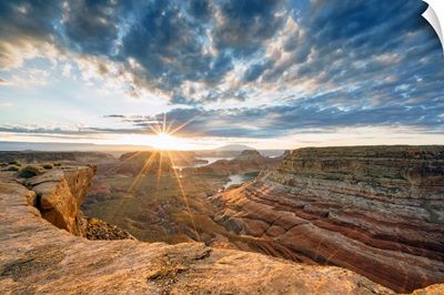 Sunrise At Alstrom Point, Glen Canyon National Recreation Area, Arizona And Utah