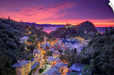 Sunrise On Portofino, Province Of Genoa, Liguria, Italy