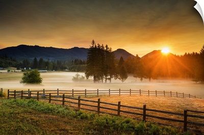Sunrise Over Sul Duc Valley, Washington, USA