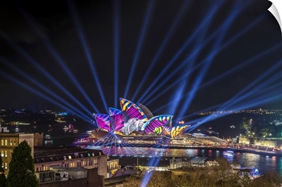 Sydney Opera House Illuminated During Vivid Sydney Festival, Sydney, Australia