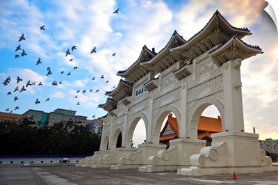 Taiwan, Taipei, Entrance gate, Chiang Kai-shek Memorial Hall