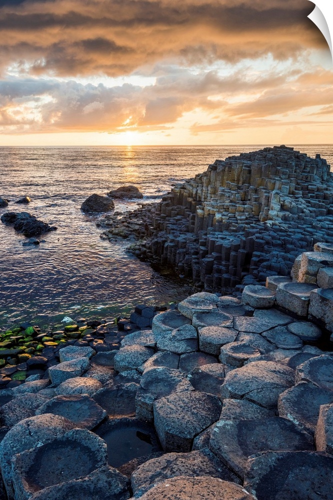 The Giant's Causeway, County Antrim, Ulster region, Northern Ireland, United Kingdom.