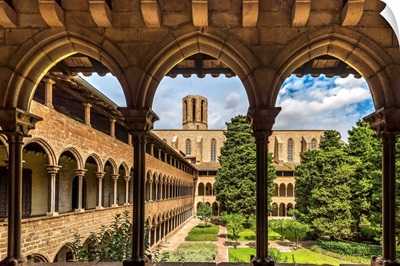 The Gothic Monastery of Pedralbes, Barcelona, Catalonia, Spain